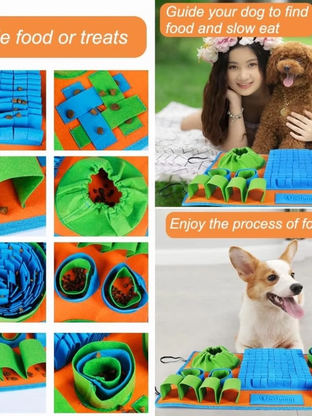 NWOT Vivifying Dog Snuffle Mat Interactive Puzzle Slow Feeder Toy